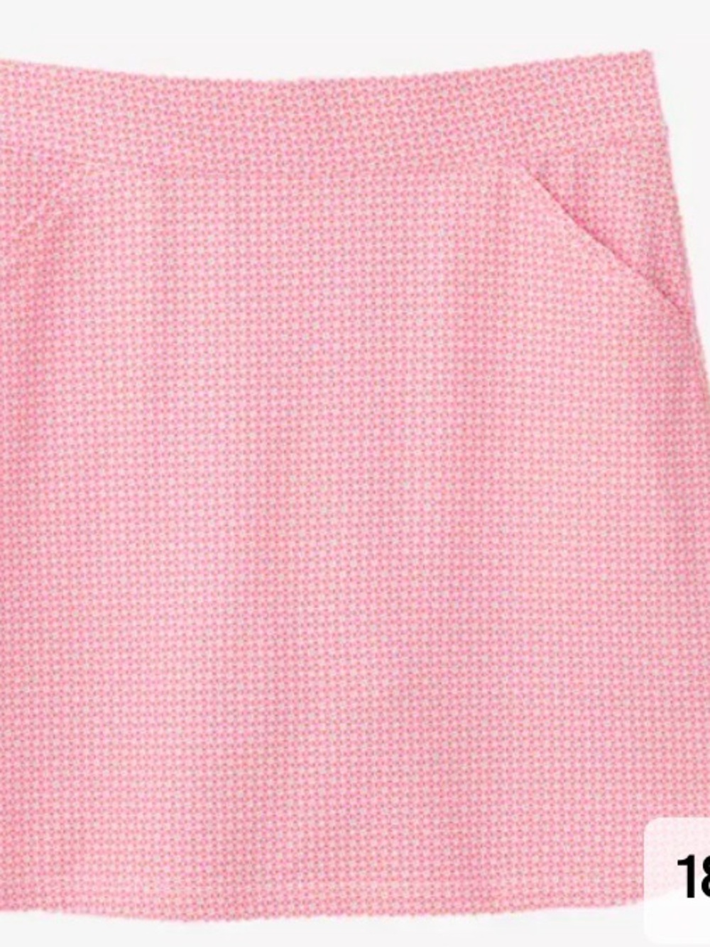 Peter Millar Pink Mini Skirt with Subtle Texture